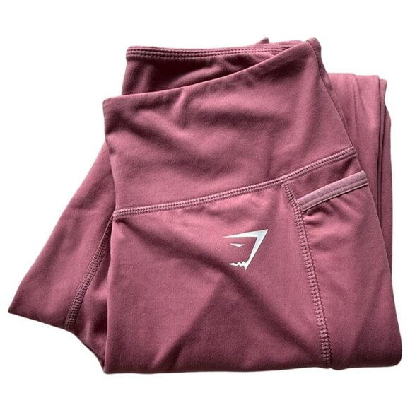 Gymshark Womens High-Waisted Dry Moisture Dreamy Leggings Size M Pink Bubblegum - Picture 6 of 15